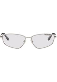 Balenciaga Silver Cat-Eye Sunglasses