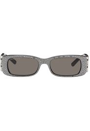 Balenciaga Silver Dynasty Rectangle Sunglasses