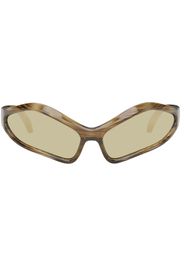 Balenciaga Tortoiseshell Fennec Oval Sunglasses