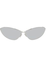 Balenciaga Silver Razor Cat Sunglasses