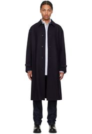 Bally Navy Belted Coat