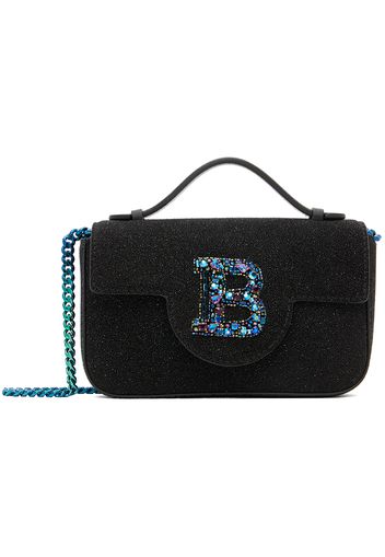 Balmain Black Glittered Shoulder Bag