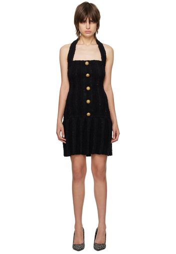 Balmain Black Halter Minidress