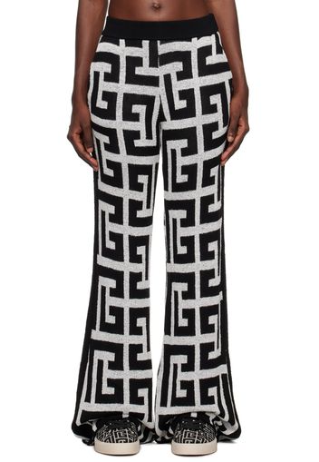 Balmain Black & White Monogram Lounge Pants