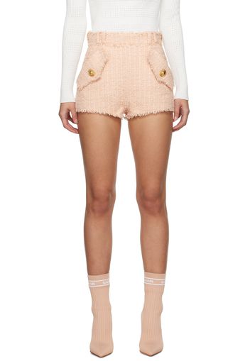 Balmain Pink Fringed Shorts