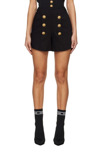 Balmain Black Four-Pocket Shorts