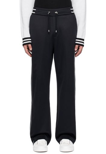 Balmain Navy & White PB Signature Track Pants