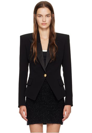 Balmain Black Single-Button Blazer