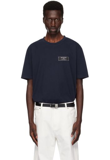 Balmain Navy 'Pierre Balmain' T-Shirt