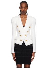 Balmain Off-White Buttoned Blazer