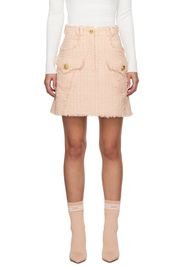 Balmain Pink Flap Pocket Miniskirt