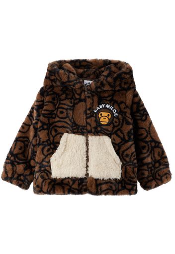 BAPE Baby Brown 'Baby Milo' Faux-Fur Hoodie