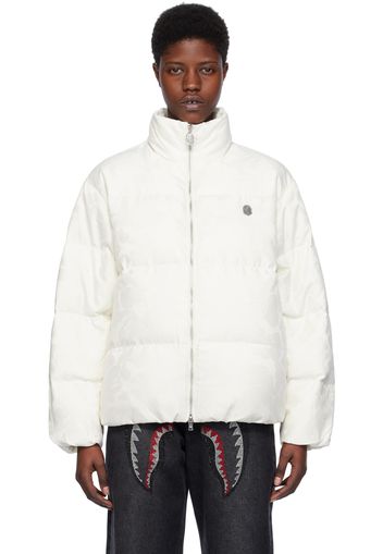 BAPE Off-White Solid Camo Down Jacket