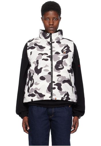 BAPE Gray ABC Camo Reversible Down Vest