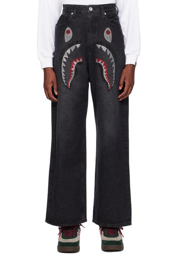 BAPE Black Shark Jeans