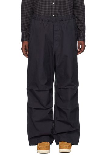 BAPE Navy Embroidered Trousers