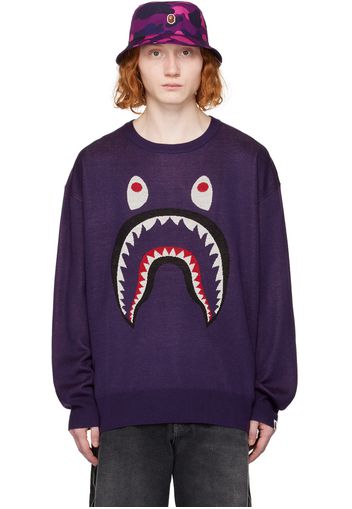 BAPE Purple Shark Sweater