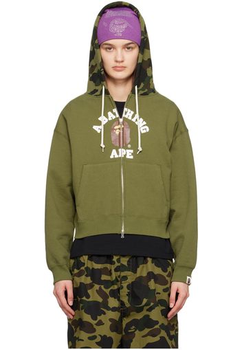 BAPE Khaki 1st Camo College Hoodie