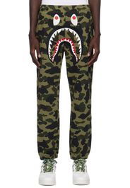 BAPE Green 1st Camo Shark Sweatpants