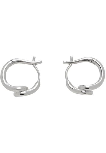 Bea Bongiasca White Gold Single Wave Earrings