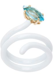 Bea Bongiasca White Looped Vine Ring