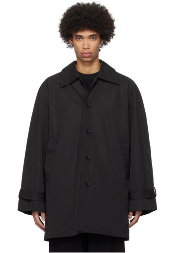 Birrot Black Spread Collar Coat