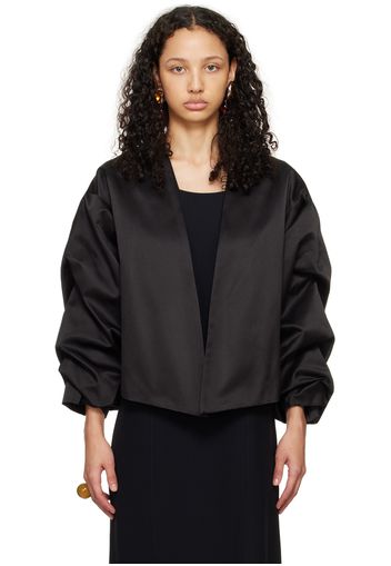 BITE Black Crinkled Sleeve Jacket