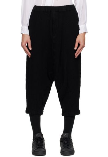 Black Comme des Garçons Black Zip-Fly Trousers