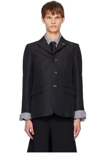 Black Comme des Garçons Black Back Cutout Blazer