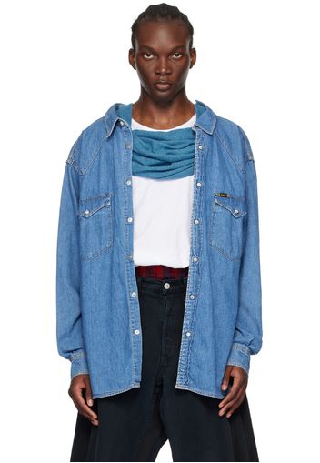 Bless Blue Nº75 Extended Denim Shirt