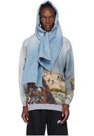 Bless Blue Jeans Draps Denim Scarf