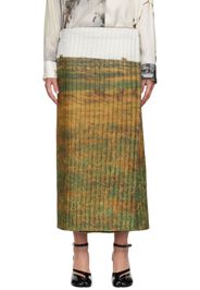 Bless Khaki & Off-White 2027 Padded Midi Skirt