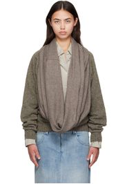 Bless Brown Waterfall Har Sweater