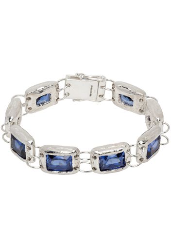 Bleue Burnham Silver & Blue Rose Bracelet