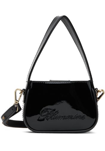 Blumarine Black Mini Rhinestone Bag