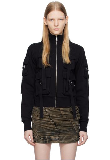 Blumarine Black Bellows Pockets Jacket