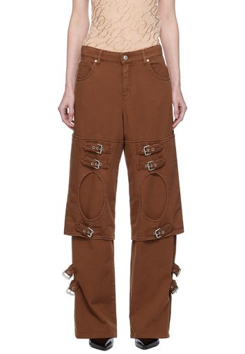 Blumarine Tan Boyfriend Jeans