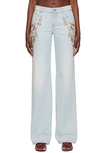 Blumarine Blue Cabochon Jeans