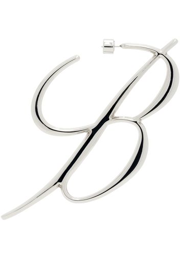 Blumarine Silver B Monogram Single Earring