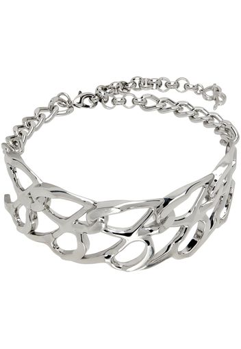 Blumarine Silver B Monogram Choker