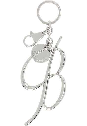 Blumarine Silver B Monogram Keychain