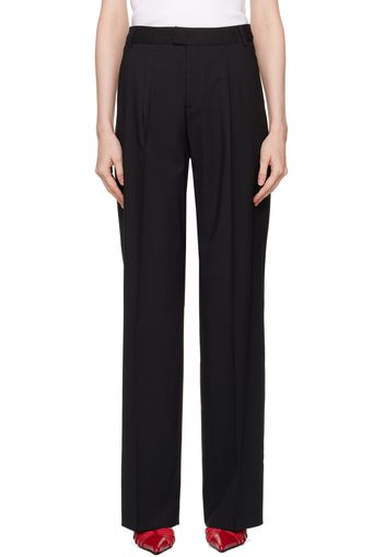 Blumarine Black Creased Trousers