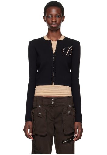 Blumarine Black B Monogram Cardigan