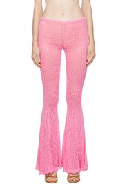 Blumarine Pink Flared Trousers