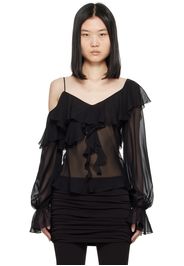 Blumarine Black Silk Blouse