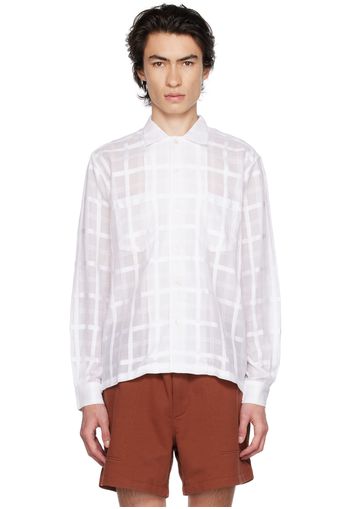 Bode White Plaid Shirt