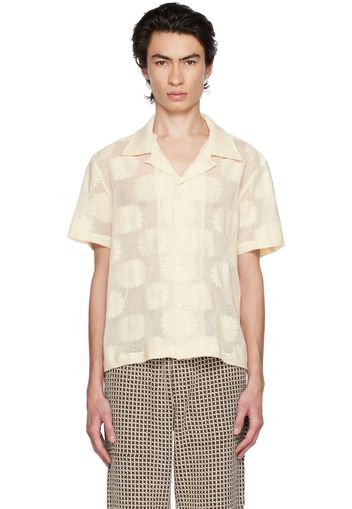 Bode Off-White Sunflower Shirt