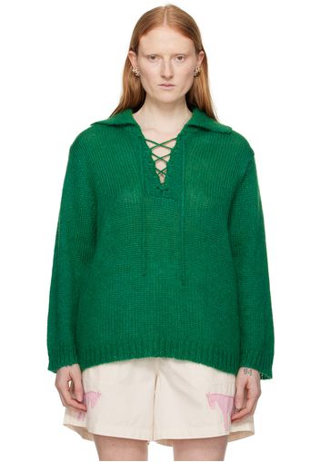 Bode Green Alpine Sweater