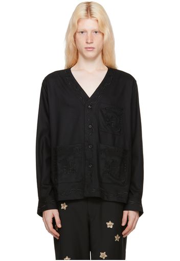 Bode Black Dumas Shirt