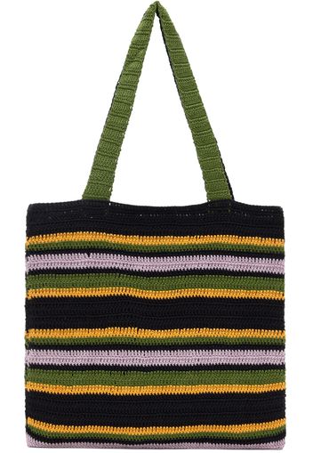 Bode Black Harbor Stripe Tote